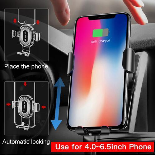 🇫🇷 Wireless Car Charger Mount - Express Delivery from France 