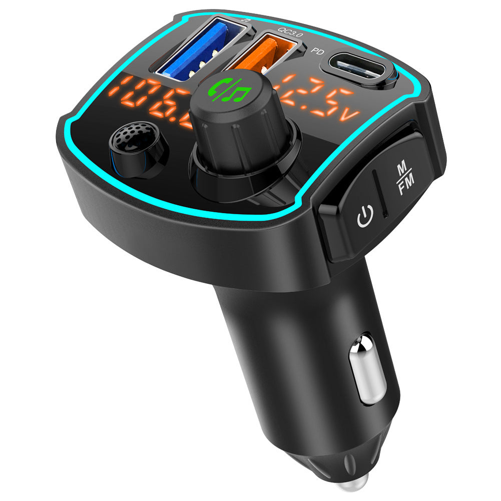 Lecteur MP3 Bluetooth Voiture avec Chargeur USB Rapide - Double Écran FM