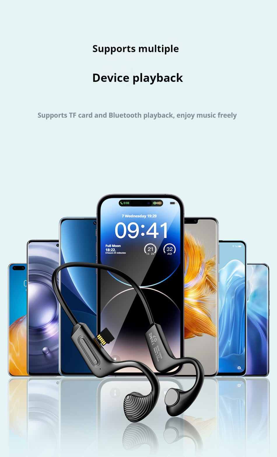 Auricolare Bluetooth sportivo a conduzione aerea AWEI - Consegna solo in Italia 🇮🇹 