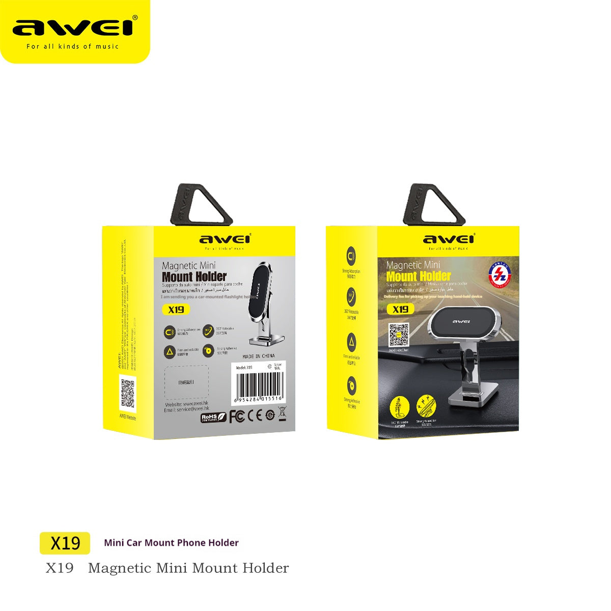 Mini Compact Car Phone Holder - Air Vent Mount - Delivered only in Italy 🇮🇹 