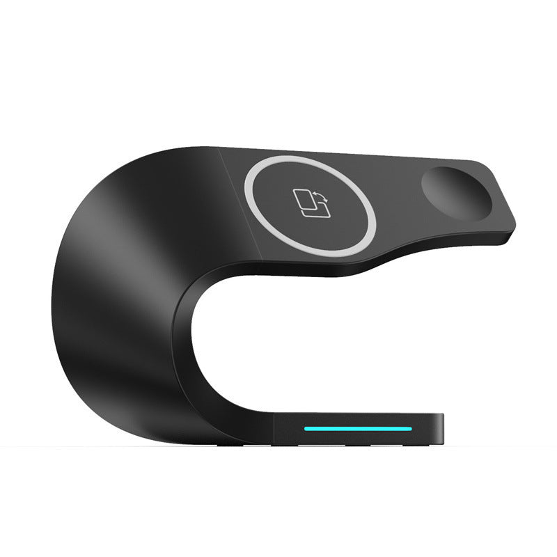 Support Charge Sans Fil Magnétique 15W - Station 3-en-1 iPhone Apple Watch AirPods