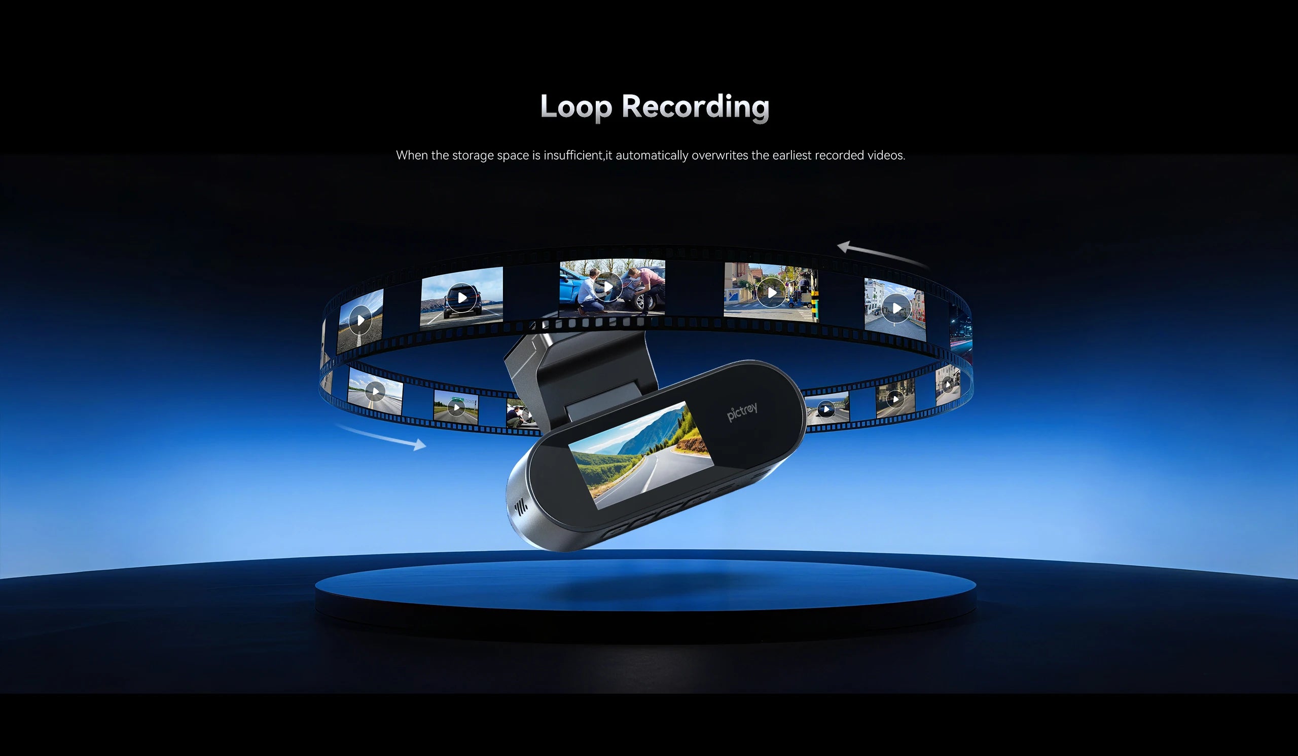 Angle vision 125 degrés caméra arrière DDPA