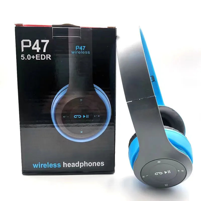 Casque Bluetooth P47 Stéréo 5.0 Pliable Sans Fil - Sport & Gaming iPhone Android