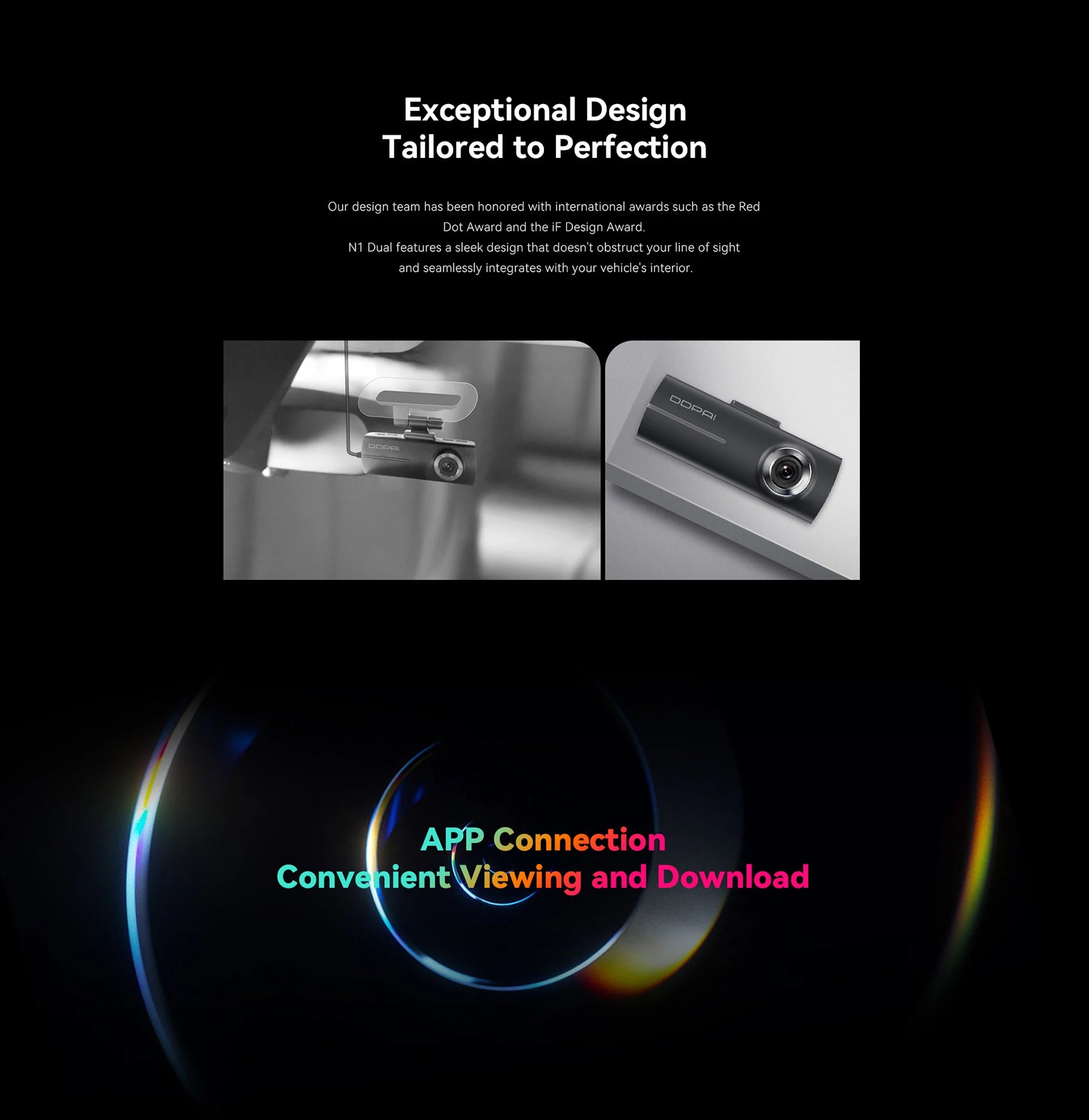 "Support fixation DDPAI N1 adhésif 3M. exceptional design