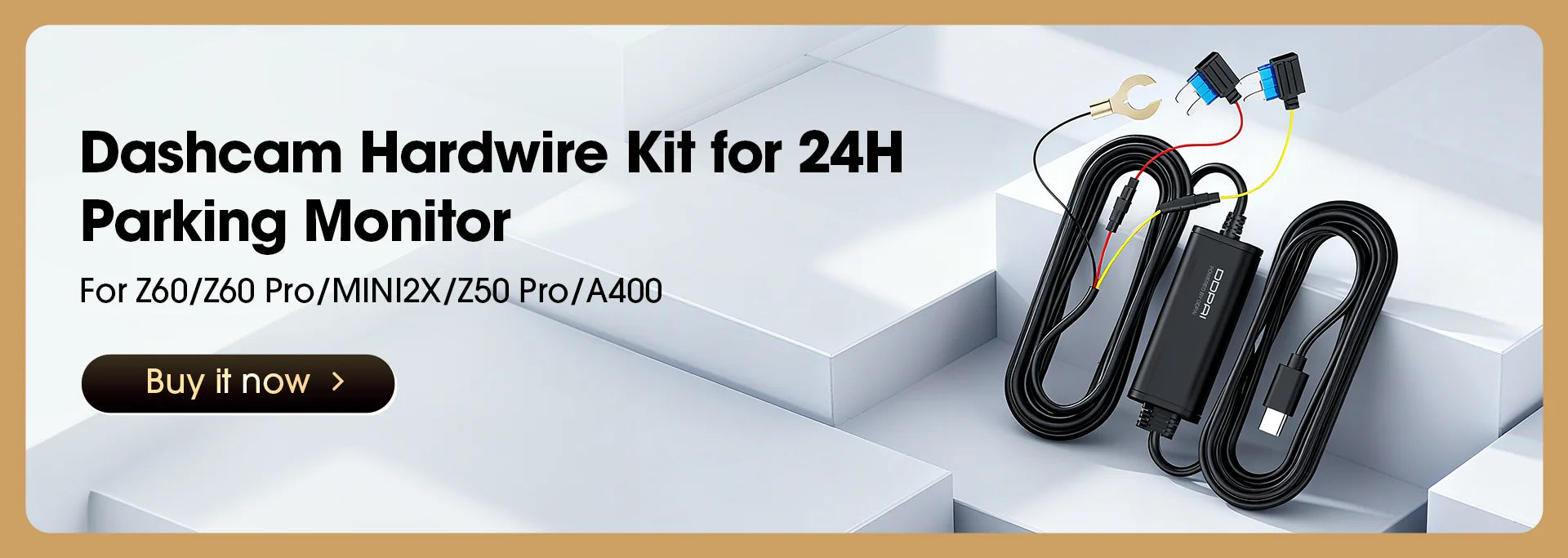 Câblage installation DDPAI N1 caméra avant arrière