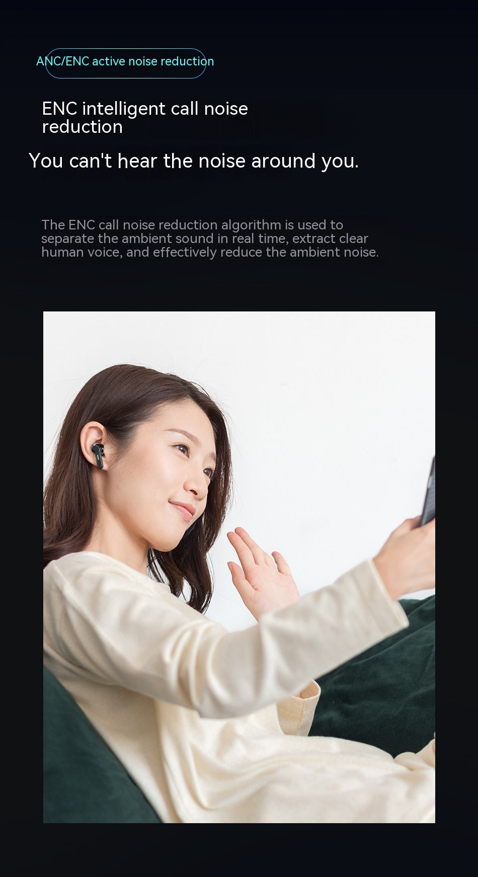 Écouteurs Sans Fil AWEI T53ANC - Réduction Active du Bruit ANC & ENC | Certifié CJ