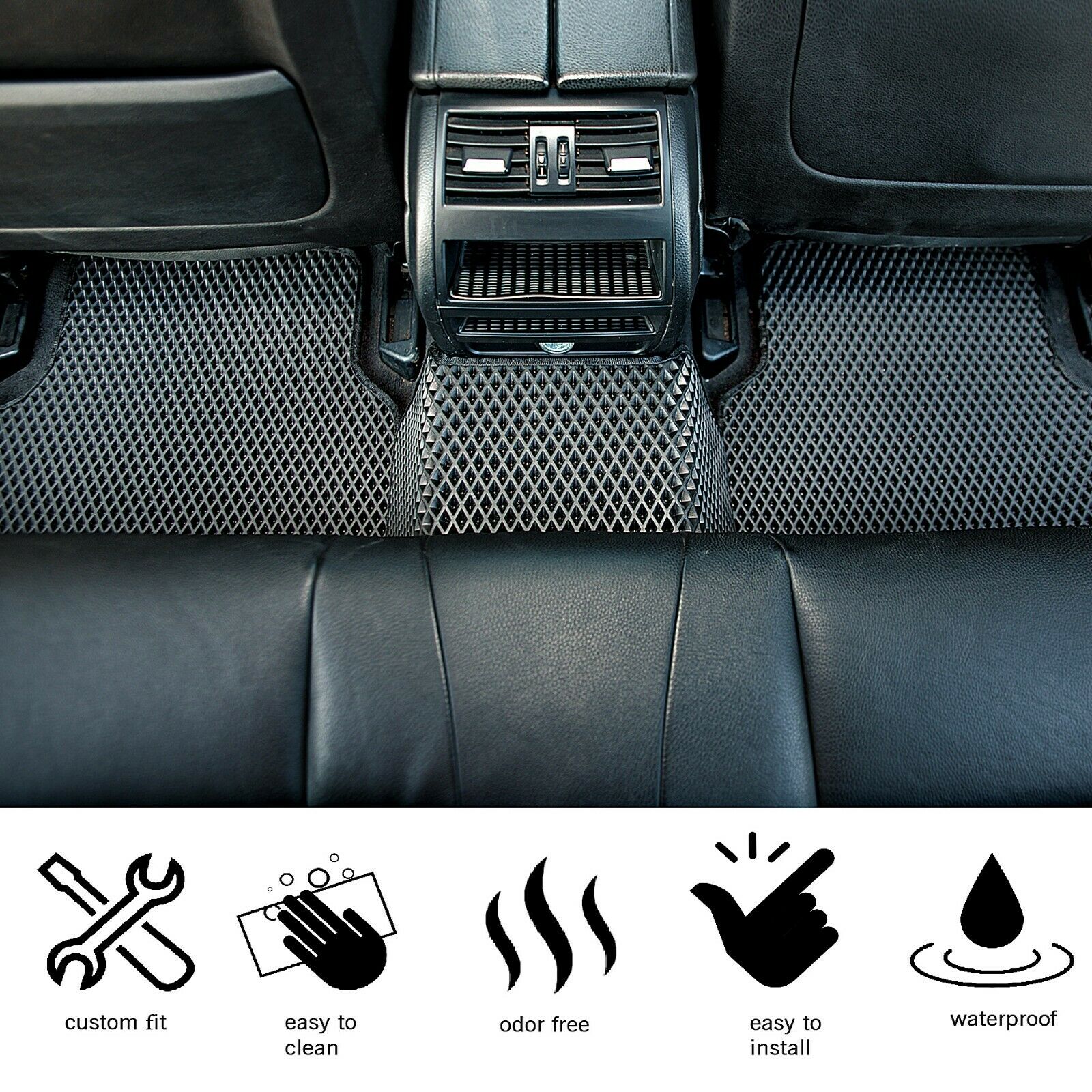 Car Floor Mats with Dirt and Liquid Protection